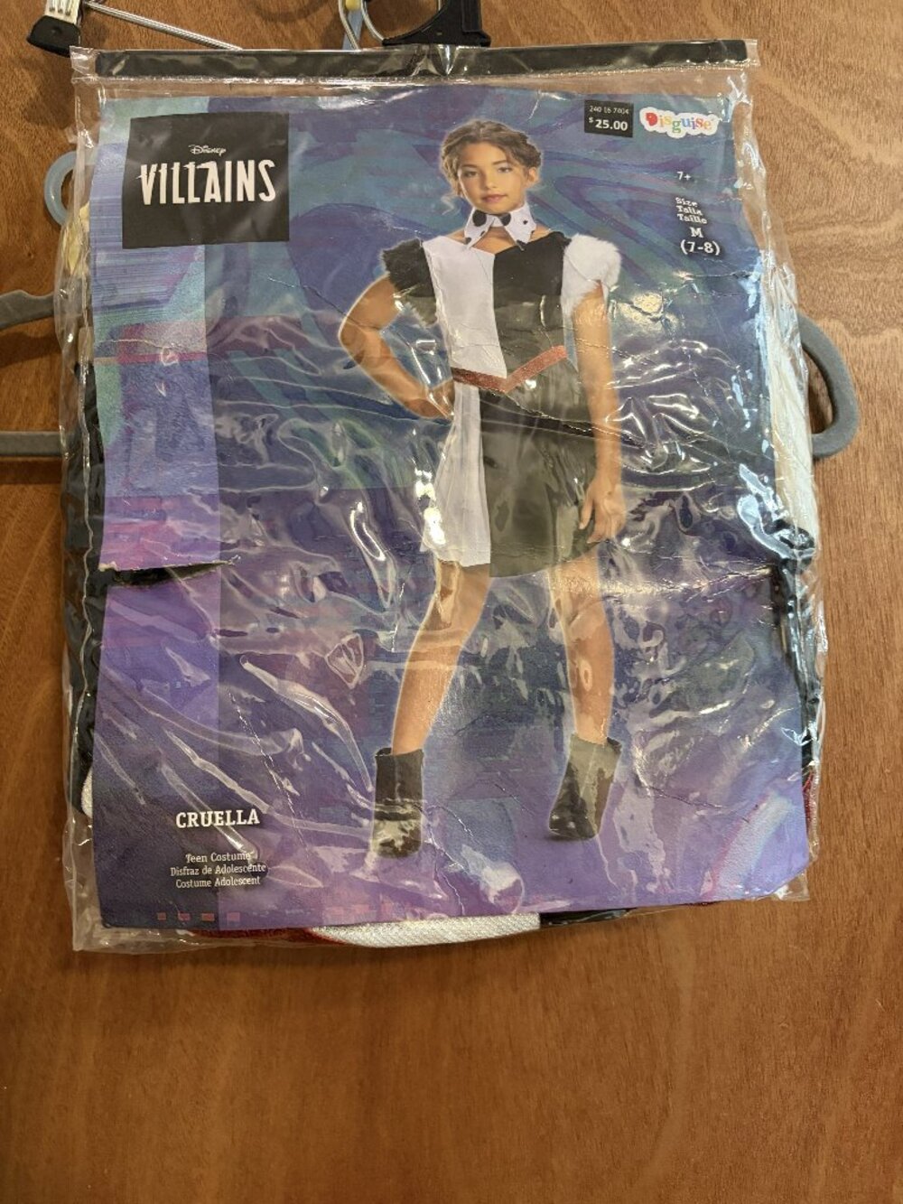 Disney Curella De Ville Girl's Costume NWT size 7- 8